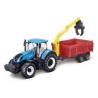 1:50 NEW HOLLAND T7.315 con remolque y grúa