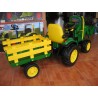 6:09 JOHN DEERE con pala y remolque 12V Motor eléctrico