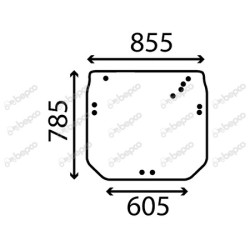 JOHN DEERE 5525 - Luna trasera