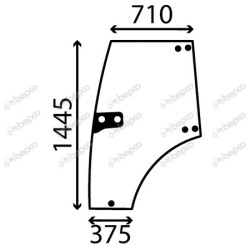 JOHN DEERE 5525N - Luna puerta izquierda