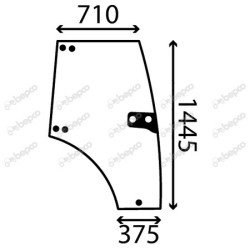 JOHN DEERE 5320N - Luna puerta derecha