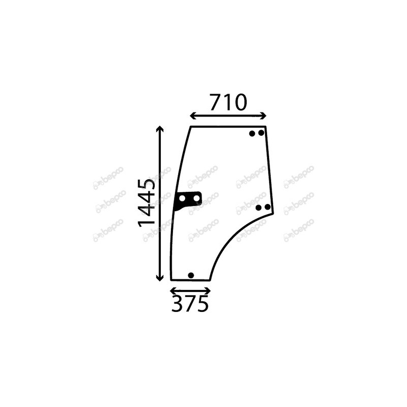 JOHN DEERE 5325N - Luna puerta izquierda