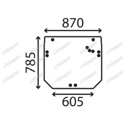 JOHN DEERE 5050E - Luna trasera