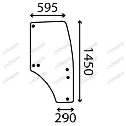 JOHN DEERE 5055E - Luna puerta derecha