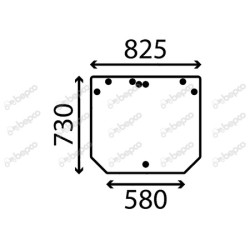 JOHN DEERE 5080G - Luna trasera