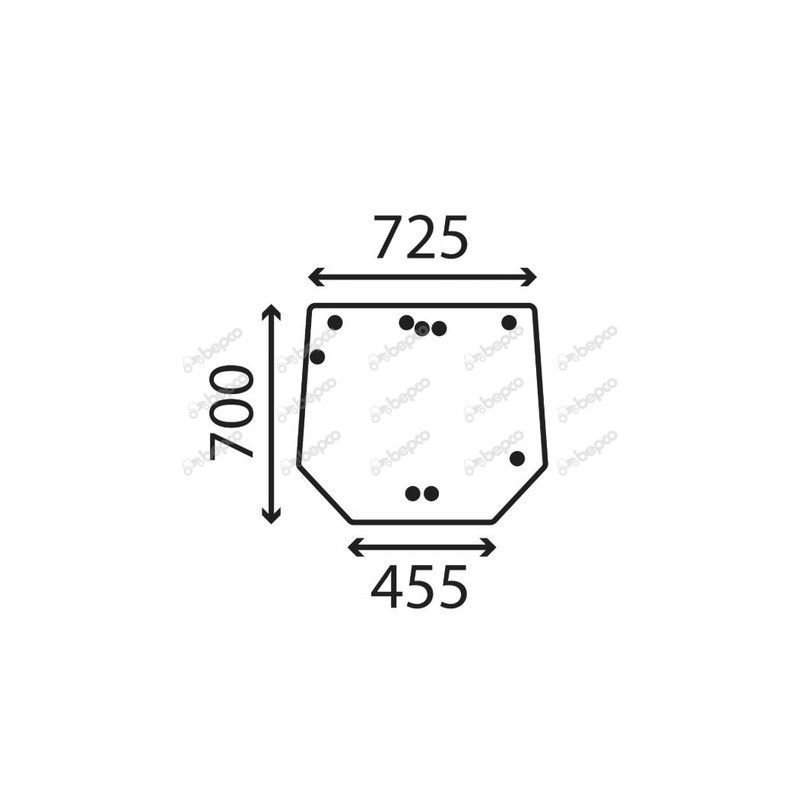 JOHN DEERE 5075GF - Luna trasera