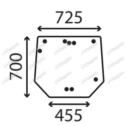 JOHN DEERE 5075GN - Luna trasera