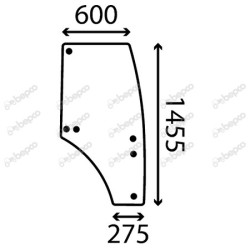 JOHN DEERE 5085M - Luna puerta derecha