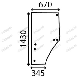 JOHN DEERE 6115M - Luna puerta izquierda