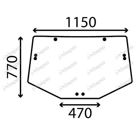 JOHN DEERE 7220 - Luna trasera antihielo