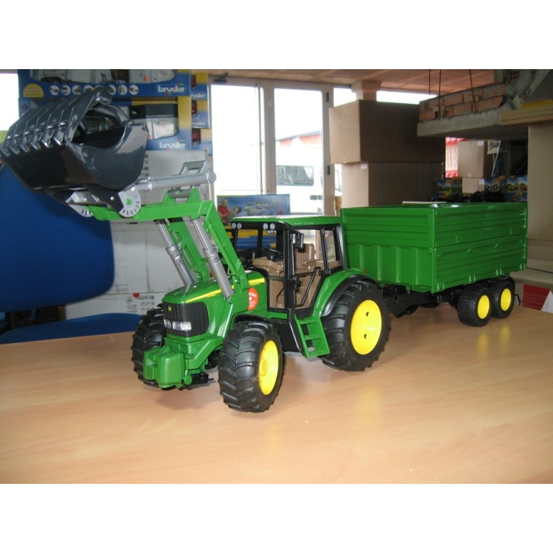 1:16 JOHN DEERE 6920 con pala y remolque cereal