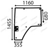 JOHN DEERE 9620 - Luna puerta izquierda