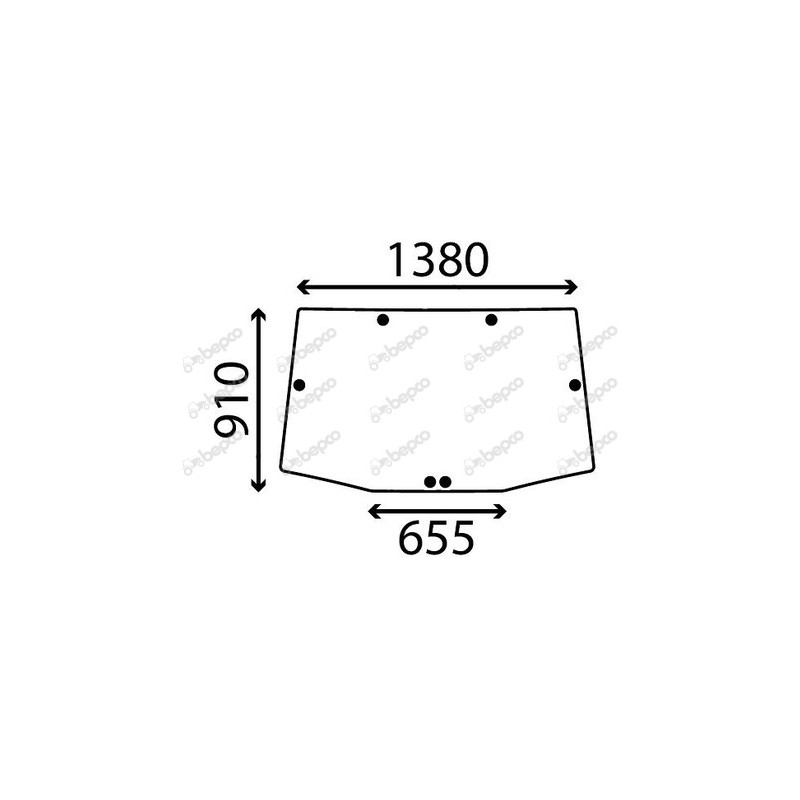 JOHN DEERE 9230 - Luna trasera