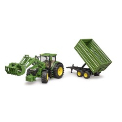 1:16 JOHN DEERE 7R 350 con pala y remolque basculante