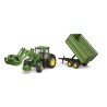 1:16 JOHN DEERE 7R 350 con pala y remolque basculante