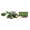 1:16 JOHN DEERE 7R 350 con pala y remolque basculante