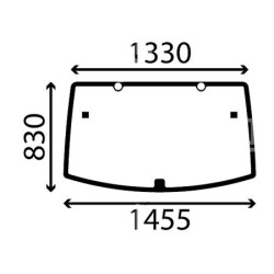 JOHN DEERE 6115 - Luna trasera