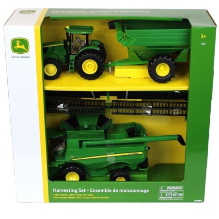 1:32 JOHN DEERE cosechadora S780 con JD 7240R y remolque trasbase