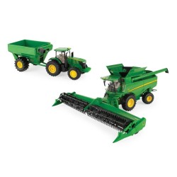 1:32 JOHN DEERE cosechadora S780 con JD 7240R y remolque trasbase