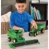 1:32 JOHN DEERE cosechadora S780 con JD 7240R y remolque trasbase