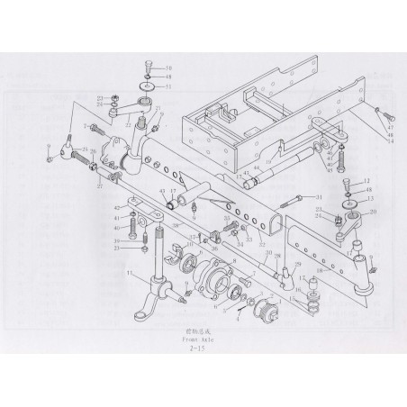 2000 2-15 Front Axle