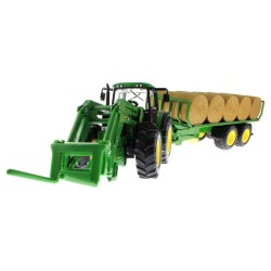 copy of 1:32 JOHN DEERE 6820 con pala y remolque basculante
