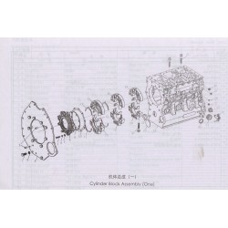 1000 1-6 Cylinder Bock Assembly (One)