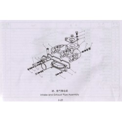 1000 1-23 Intake and Exhaust Pipe Assembly