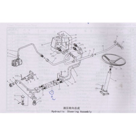 1000 P44 Hydraulic Steering Assembly