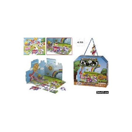 3:09 Puzzle 3D Granja 45 piezas 34x42cm